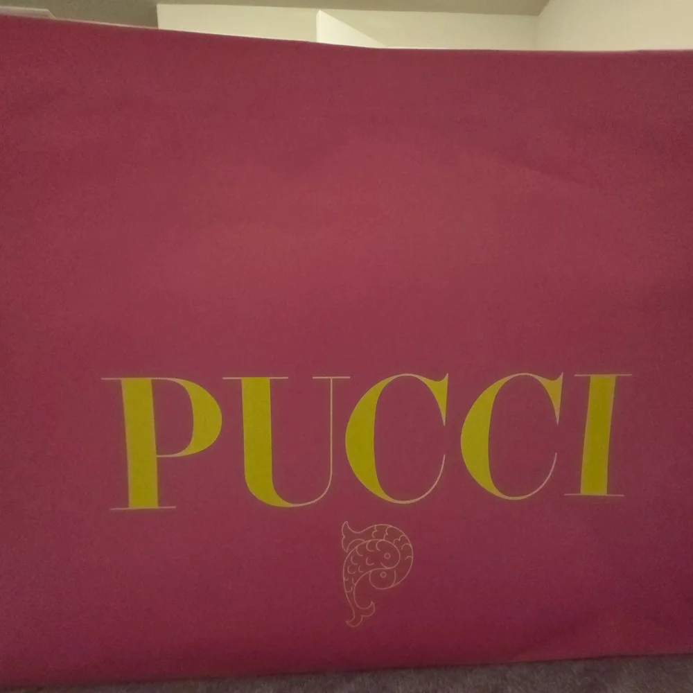 Emilio Pucci Fuchsia and Lime Tote
